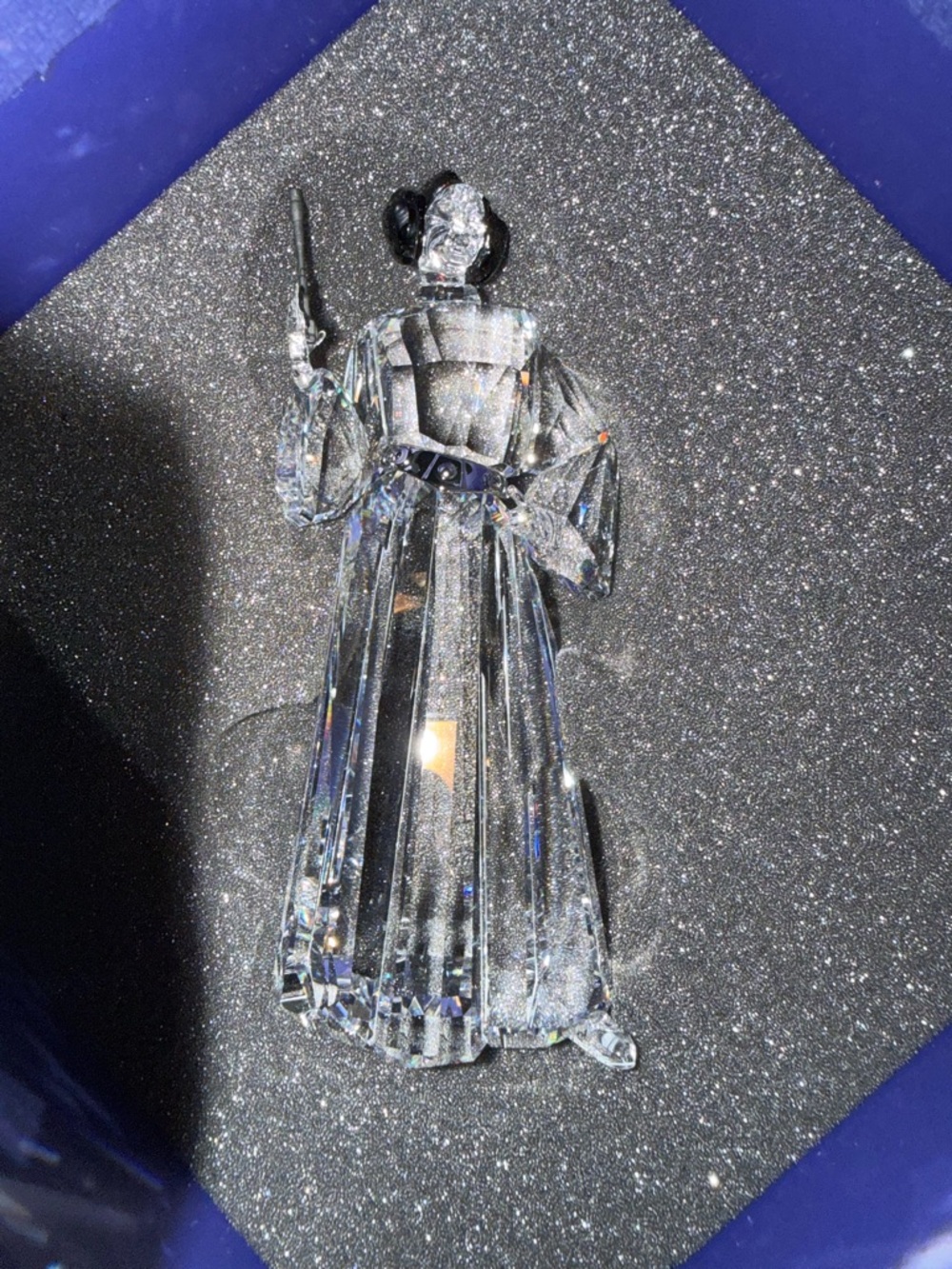 Swarovski Disney Star Wars Princess Leia Crystal Figurine (New In Open Box)